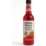Okavango Vişne Kahve Şurubu, Şekersiz (Suger Free) Şurup Yeni Yüksek Aromalı Kalorisiz, Kahve ve Kokteyl Şurubu - 750 ml