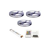 Okay 15 Metre Iç Rgb Şerit Led Ultra Slim Trafo Kumanda 3 Çip 5050 Double Pcb