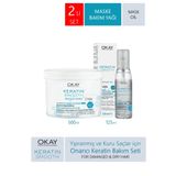Okay Keratin Smooth Ikili Saç Bakım Seti (maske+yağ)