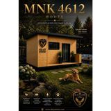 Okay Store Xl Köpek Kulübesi Dış Mekana Uyumlu Geniş Hacimli Dört Mevsim Kullanıma Uygun Bahçe ve Açık Alanlar MNK4612 Model - Siyah - Natürel