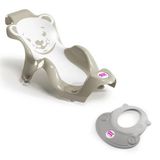 OKBaby Bebek Banyo Seti Buddy Küvet Aparatı + Hippo Duş Şapkası A.Gri