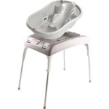 OKBaby Bebek Banyo Seti Onda Dijital Termometreli Çift Yönlü Bebek Küveti A. Gri & Bebek Küvet Taşıyıcı