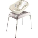 OKBaby Bebek Banyo Seti Onda Evolution Dijital Termometreli Çift Yönlü Bebek Küveti K. Beyaz & Bebek Küvet Taşıyıcı
