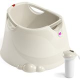 OKBaby Bebek Banyo Seti Opla Küvet & Splash Bebek Duşu Kırık Beyaz