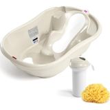 Okbaby Onda Evol Kırık Beyaz 3 Parça Bebek Banyo Seti