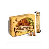 Okçu Hem Sandal Vanilya Konik Tütsü 10 Adet / Pieces Geri Akışlı Değildir