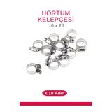 Okçu Kardeşler 16 x 23 mm 10 Adet Vidalı Ayarlı Metal Hortum Kelepçesi