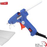 Okçu Kardeşler Yapı Market Mum Silikon Sıcak Silikon Tabanca Küçük 10 W+10 Adet Silikon - 1 Adet