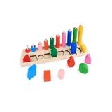 Okçu Tangram Hediyeli Eğitici Ahşap Logaritma Tahtası