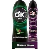 Okey 200 ml Ginseng Masaj Jeli ve 100 ml Okey Nirvana Uyarıcı Jel