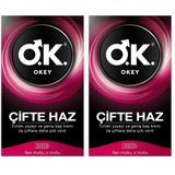 Okey Çifte Haz Prezervatif 10 Adet (2 paketi)