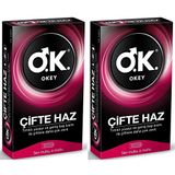 Okey Çifte Haz Prezervatif 10'lu x 2 Paket