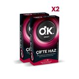 Okey Çifte Haz Prezervatif 10'Lu X2 Adet