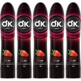 Okey Çilek Aromalı Kayganlaştırıcı Jel 5 x 100 ML