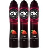 Okey Kayganlaştırıcı Jel, 100 ml, Çilekli, 3'lü Set