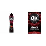 Okey Kayganlaştırıcı Jel - Çilek Özlü 100 ml+Okey Zirve Prezervatif 10 Adet