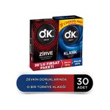 Okey Klasik Prezervatif 20'li + Zirve Prezervatif 10'lu