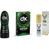 Okey Masaj Jeli & Kayganlaştırıcı Jel Ginseng 200 Ml + Rötar Ve Uzun Gecelr 10 Lu Prezervatif