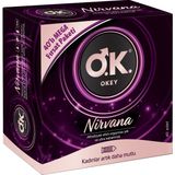 Okey Nirvana Prezervatif 40'lı Afrodizyak Etkili Jel ve Ultra Kabartmalı Yapı
