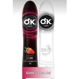 Okey O.K Kayganlaştırıcı Jel Çilek 100 Ml + O.K Kayganlaştırıcı Jel Zero 100 Ml