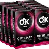 Okey Prezervatif Çifte Haz Tırtıklı Yüzey 100'Lü ( 10 X 10 )