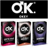Okey Prezervatif Kondom Ultra Hisset - Sımsıkı - Çifte Haz 3 X 10'lu