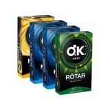 Okey Rötar Prezervatif 10'lu + Klasik Prezervatif 10'lu x 2 + Hisset Prezervatif 10'lu