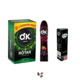 Okey Rötar Üçlü Avantaj Paketi (Prezervatif + Kayganlaştıcı Jel + Sprey)