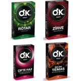 Okey Rötar + Zirve + Çifte Haz + Sıcak Temas Prezervatif 10'lu x 4