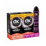 Okey Ultra Hisset 40'lı Prezervatif + Okey Nirvana Uyarıcı Jel 100 ml Set