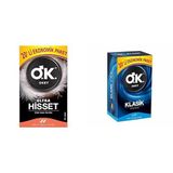 Okey Ultra Hisset Çok İnce Formlu Ekonomik Paket Prezervatif (1 x 20 Adet) + Okey Klasik Kolay Takılan Ekonomik Paket Prezervatif (1 x 20 Adet)