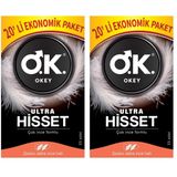 Okey Ultra Hisset Ekonomik Prezervatif 20 Adet (2 paketi)