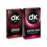 Okey Zirve Prezervatif 10'lu + Çifte Haz Prezervatif 10'lu