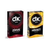 Okey Zirve Prezervatif 10'lu+Okey Hisset Prezervatif 10'lu