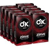 Okey Zirve Tırtıklı ve Kabartmalı 100 Lü Paket