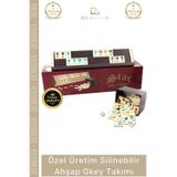 #Okeytakımı Kir Tutmaz Çizilmeye Dayanıklı Silinebilir Altın Şık Ev Kafe Okey Takımı