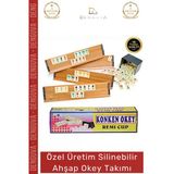 #Okeytakımı Kir Tutmaz Çizilmeye Dayanıklı Silinebilir Doğal Konken Ahşap Okey Takımı