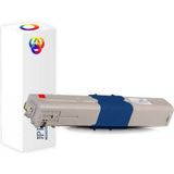 Oki C301DN Kırmızı Muadil Toner