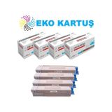 Oki C5850 Muadil Toner 4 Renk Set Toner