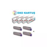 Oki C612 Muadil Toner 4 Renk Set