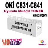 Oki C831 C841 Kırmızı Muadil Toner