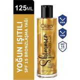 Okiro Shimmer Spf 15 E Vitaminli Besleyici Işıltılı Bronzlaştırıcı Yağ 125 Ml.
