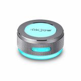 Okjew Ultimate Sound Black Teknolojisi Kablosuz Hoparlörü Deneyimleyin - LED Dinamik Solunum Işığına Sahip Mini Kemik İletim Hoparlörü, iPhone, iPad, Samsung Galaxy Serisi ile Uyumlu (Gri)