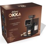 Okka Arzum OK0042 Okka Barista Pro Otomatik Espresso Makinesi 1400W, Duo Heat Teknolojisi, Krom