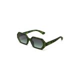 Okkia Andrea Altıgen Unisex Güneş Gözlüğü Kale Havana OK022-KH - 01-Siyah