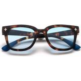 Okkia Giovanni Classic Havana & Blue Unisex Güneş Gözlüğü Mavi Lens - Kahverengi
