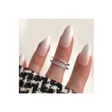 Okko Store Ince Taşlı Çift Sıra Yüzük