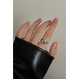 OKKO Store Vip Seri Taşlı Vintage Ayarlanabilir Yüzük