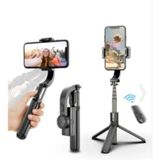 Okmore Gimbal L08 Anti Shake Profesyonell 360 Bluetooth Telefon Tutucu ve Tripod