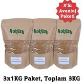 Okra Siyez Bulguru - Pilavlık Yerli - 3X1000GR - Kastamonu Ihsangazi Bölgesi Mahsulü. - 3 kg